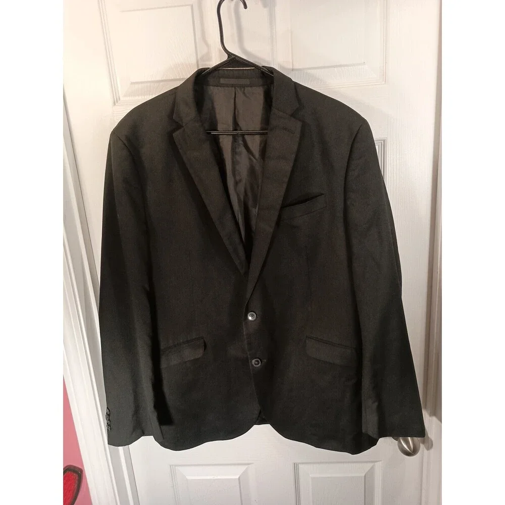 Kenneth Cole Reaction Blazer Jacket Size 46L Black